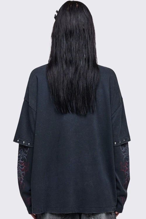 Blind Double Sleeve T-Shirt - Minga London