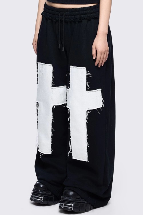 Blessed and Broken Baggy Pants - Minga London