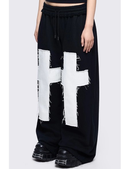 Blessed and Broken Baggy Pants - Minga London