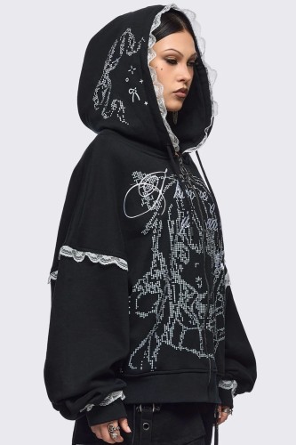 IP Address Hoodie in Black - Minga London 2