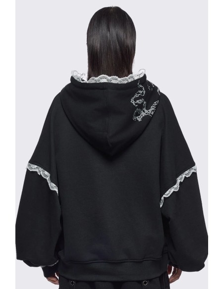 Sudadera con Capucha IP Address en Negro - Minga London