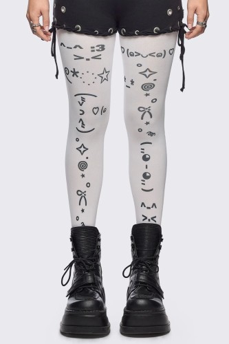 TXT Me Later Tights - Minga London