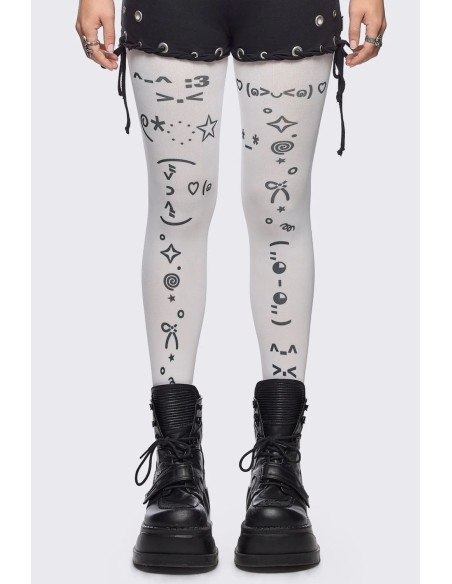 TXT Me Later Tights - Minga London