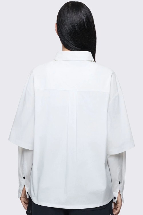 Camisa de Doble Manga Faith & Sin en Blanco - Minga London