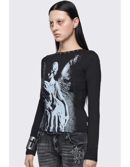 Faith & Sin Long Sleeve Top - Minga London