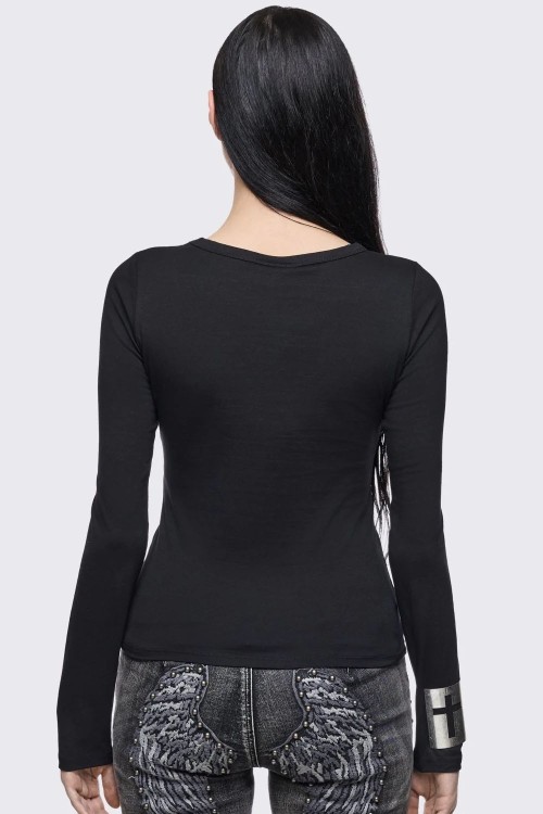 Faith & Sin Long Sleeve Top - Minga London
