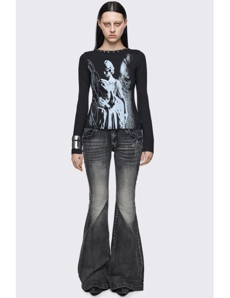 Faith & Sin Long Sleeve Top - Minga London