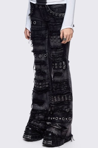 Lexi Bell Bottom Trousers - Minga London 2