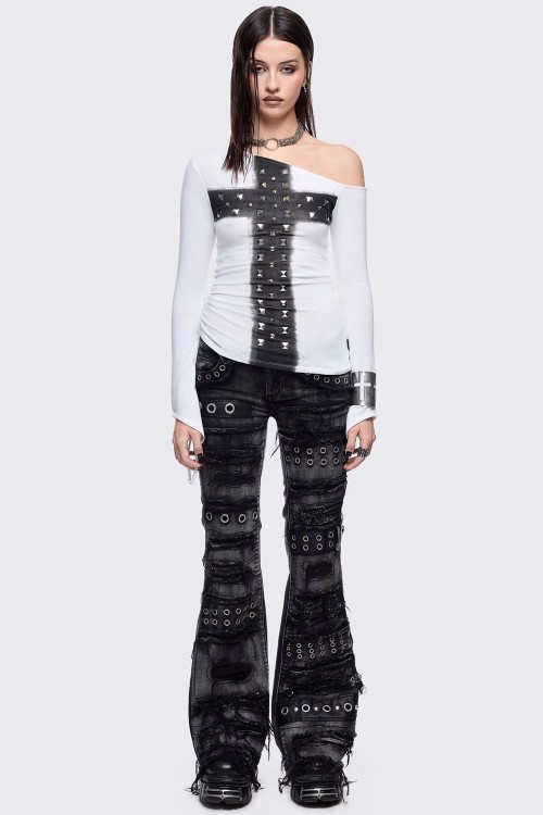 Lexi Bell Bottom Trousers - Minga London