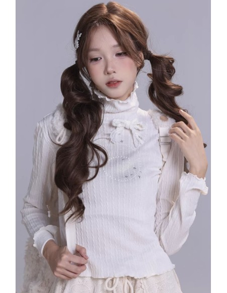 Top de Cuello Alto Magic Wing en Blanco - Rose Island