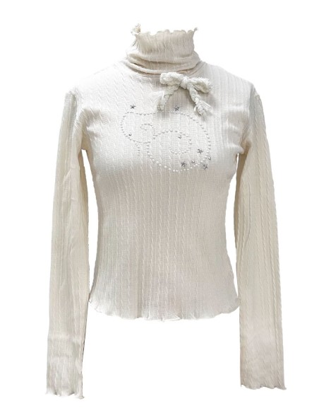 Top de Cuello Alto Magic Wing en Blanco - Rose Island