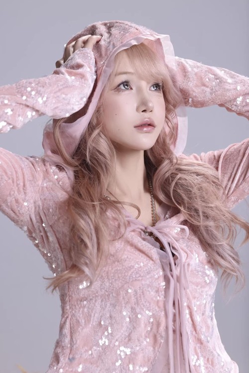 Cárdigan con Lentejuelas Cassie's Dream en Rosa - Rose Island