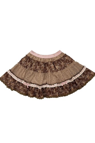 Withered Roses Corduroy Skirt - Rose Island 2