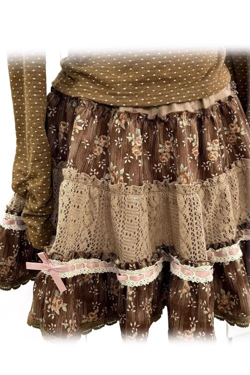 Falda de Pana Withered Roses - Rose Island