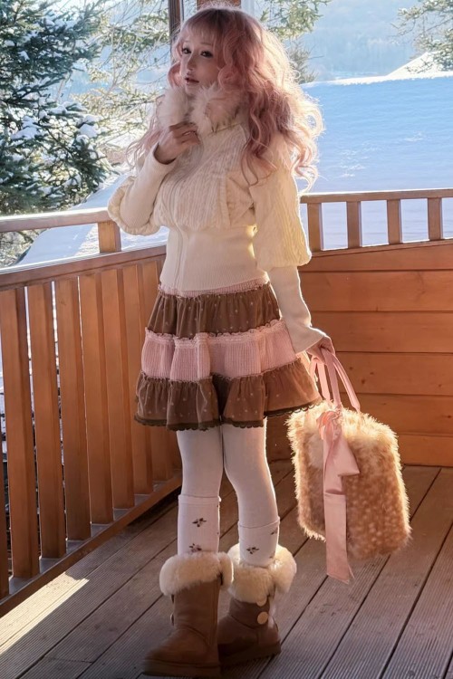 Choco Strawberry Skirt - Rose Island