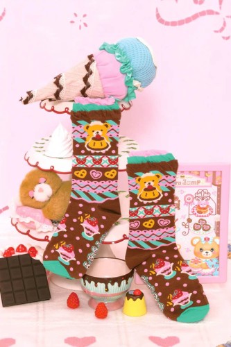 Calcetines Pudding Bear ~ Lutra Jump 2