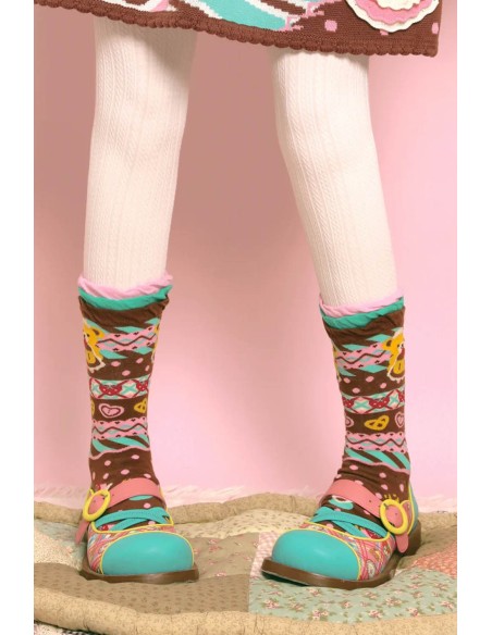Pudding Bear Socks ~ Lutra Jump