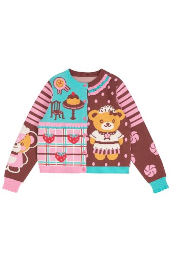 Tea and Biscuits Cardigan ~ Lutra Jump 2