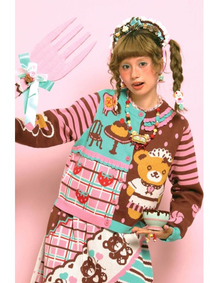 Tea and Biscuits Cardigan ~ Lutra Jump