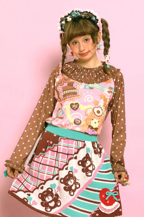 Sweet Cookie Cake Long Sleeve Top ~ Lutra Jump