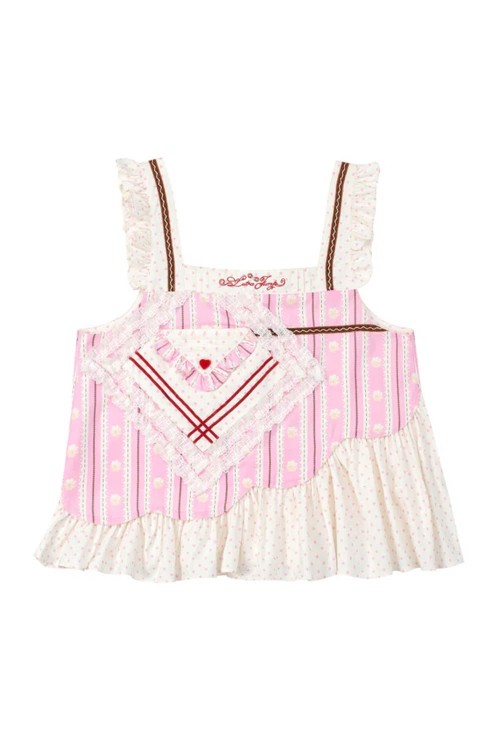 Strawberry and Cream Tank Top ~ Lutra Jump