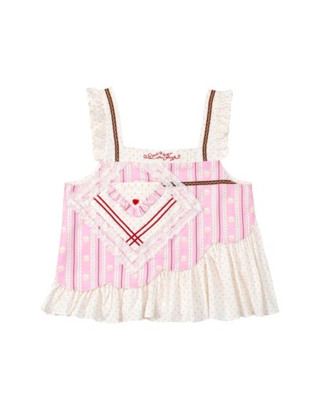 Strawberry and Cream Tank Top ~ Lutra Jump