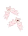 Set 2 Clips Para la Cabeza Piggy Pink Plush en Rosa