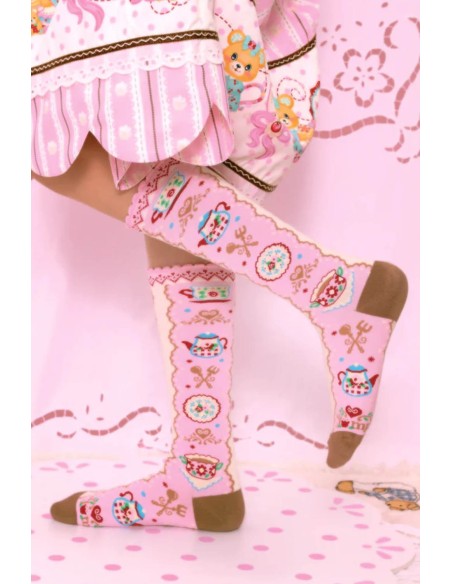 Calcetines Pink Tea Party ~ Lutra Jump