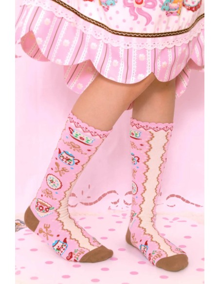 Calcetines Pink Tea Party ~ Lutra Jump