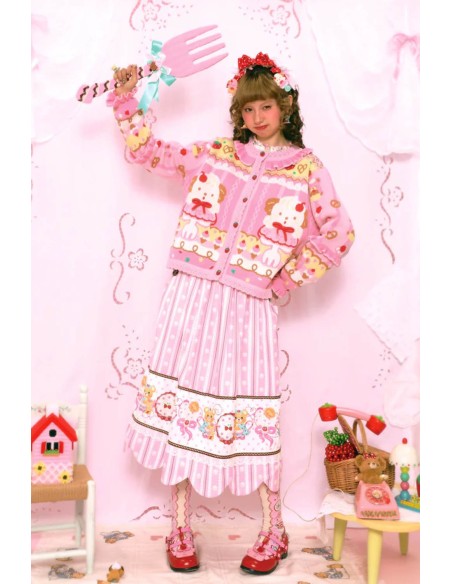 Cárdigan de Punto Puppy Ice Cream ~ Lutra Jump