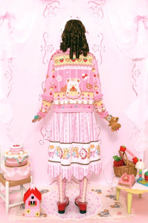 Puppy Ice Cream Knitted Cardigan ~ Lutra Jump