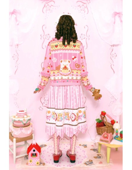 Puppy Ice Cream Knitted Cardigan ~ Lutra Jump