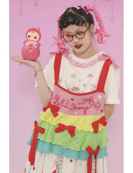 Top de Punto Knit Rainbow ~ Lutra Jump