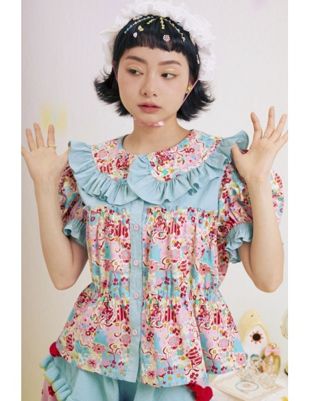 Blusa Paradise Lost Azul ~ Lutra Jump