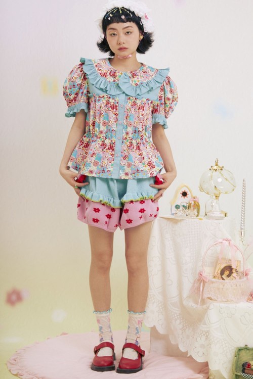 Blusa Paradise Lost Azul ~ Lutra Jump