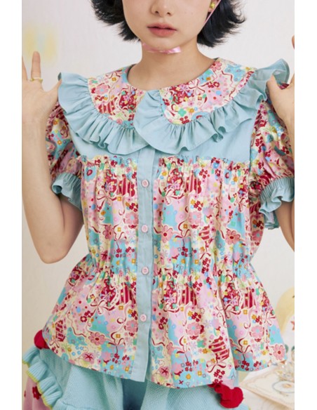 Blusa Paradise Lost Azul ~ Lutra Jump
