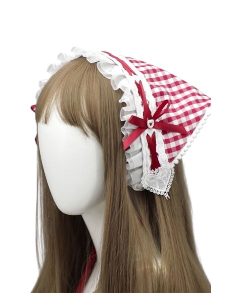 Red Gingham Kerchief