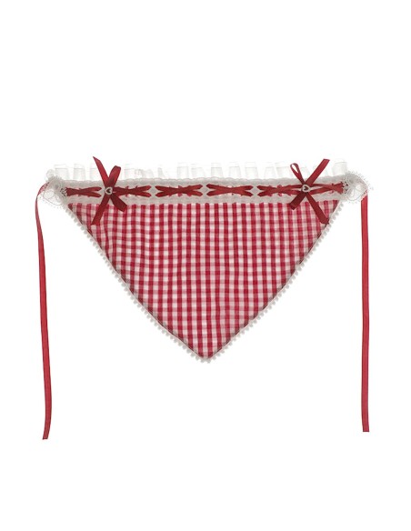 Red Gingham Kerchief