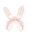 Lolita Bunny Headdress in Pink x White