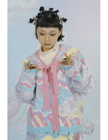 Girls Tribe Cardigan ~ Lutra Jump