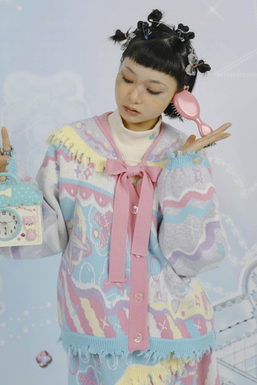 Girls Tribe Cardigan ~ Lutra Jump