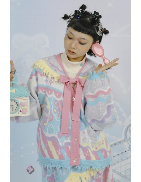 Girls Tribe Cardigan ~ Lutra Jump