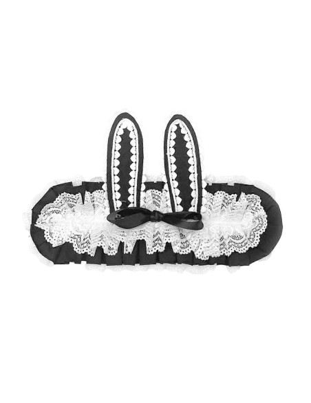 Headdress Lolita Bunny en Negro x Blanco
