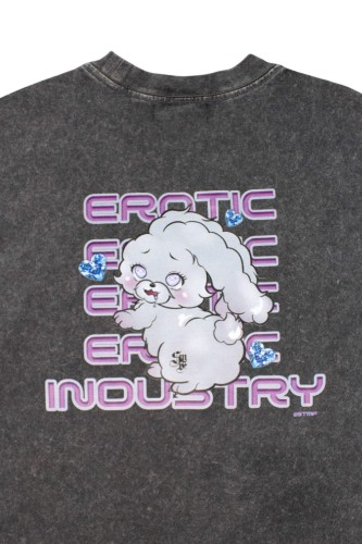 [2a mano] Camiseta Gris con Print de Conejito - Summon The Middle Finger 2