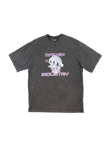 [2a mano] Camiseta Gris con Print de Conejito - Summon The Middle Finger