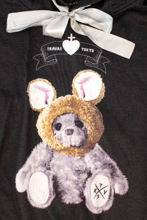 [Second Hand] Teddy Bear Plush Hoodie - Travas Tokyo