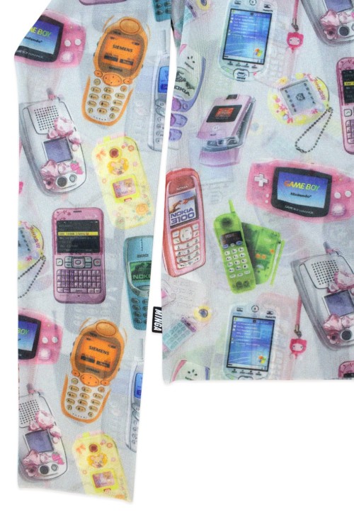 [2nd hand] Y2K Tech Mesh Top - Minga London