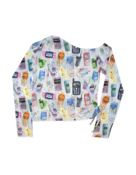 [2nd hand] Y2K Tech Mesh Top - Minga London