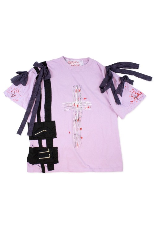[2nd hand] Blood and Cross T-shirt in Lavender - Blablahospital