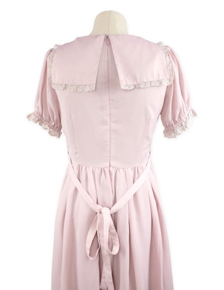 [Second hand] Ryousangata Pale Pink Lace Dress - Ank Rouge